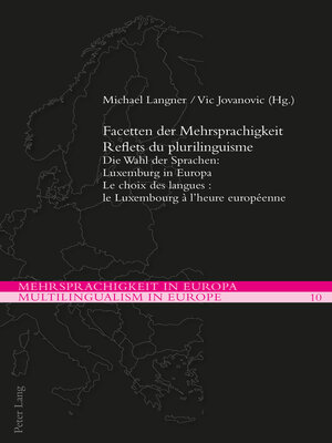 cover image of Facetten der Mehrsprachigkeit / Reflets du plurilinguisme